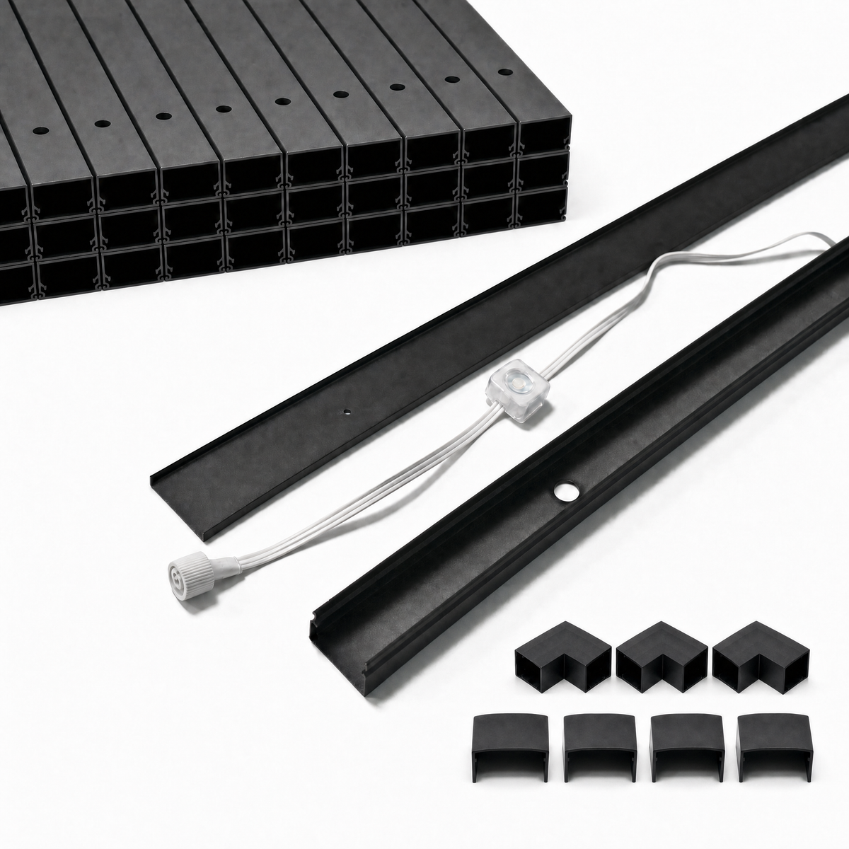 SnapTrack® For Govee- Aluminum Channel for Govee Outdoor Permanent Lights