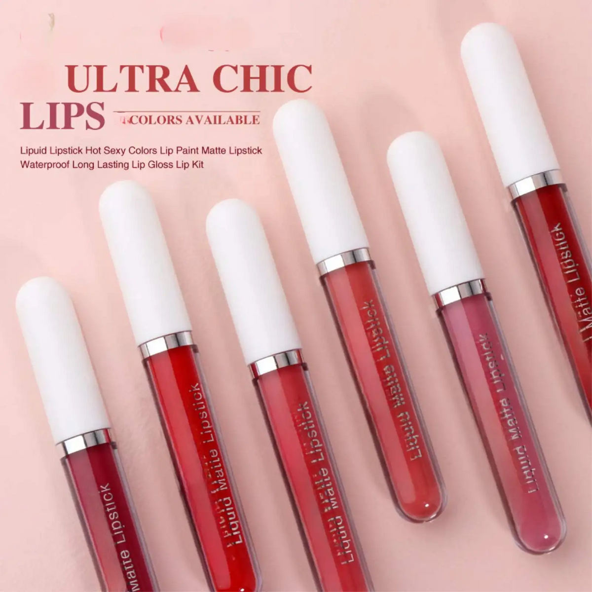 2026 Hot 49% OFF💖10Pcs Liquid Matte Matt Lipstick Set, Long Lasting Lipstick 24 hour Waterproof Lip Gloss
