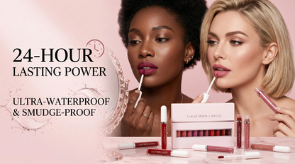 2026 Hot 49% OFF💖10Pcs Liquid Matte Matt Lipstick Set, Long Lasting Lipstick 24 hour Waterproof Lip Gloss