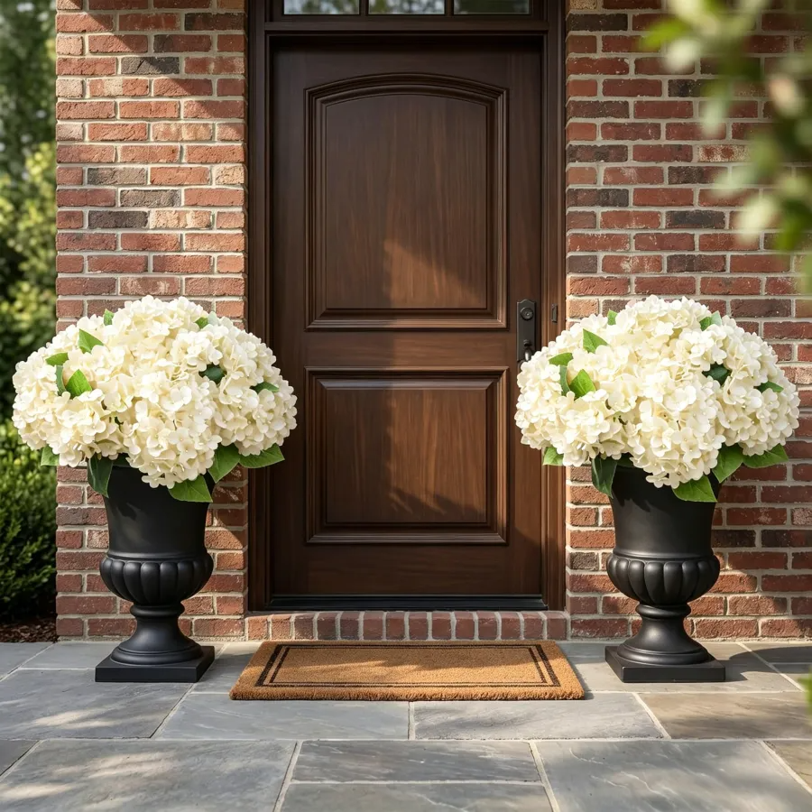 🔥2026 Summer Hot Sale🔥Artificial Outdoor Hydrangea Flowers - UV resistant, Waterproof, Windproof