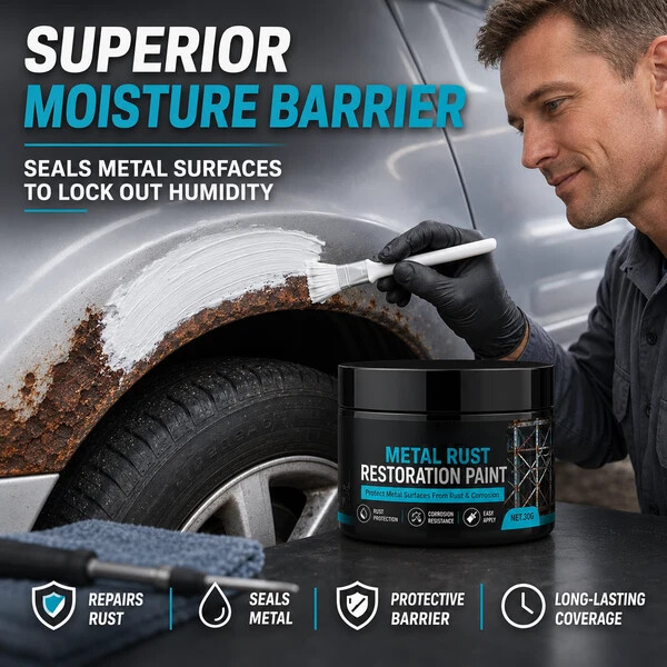 🥳2026 HOT SALE🥳💞50K+ SOLD!🔧🏠 Metal Rust Protection Black Repair Paste – Restores rusty gates, railings & tools. Forms protective coating – no need to replace! 🛡️