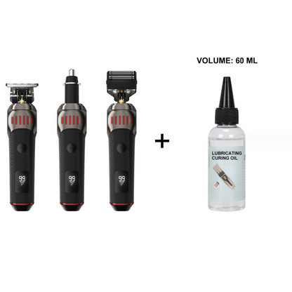 ⏳LIMITED TIME: 50% OFF! 🏆Luxe 3-in-1 Professional Men’s Grooming Set – T-Blade Trimmer, Foil Shaver & Nose Trimmer – With LED Display & USB Rechargeable