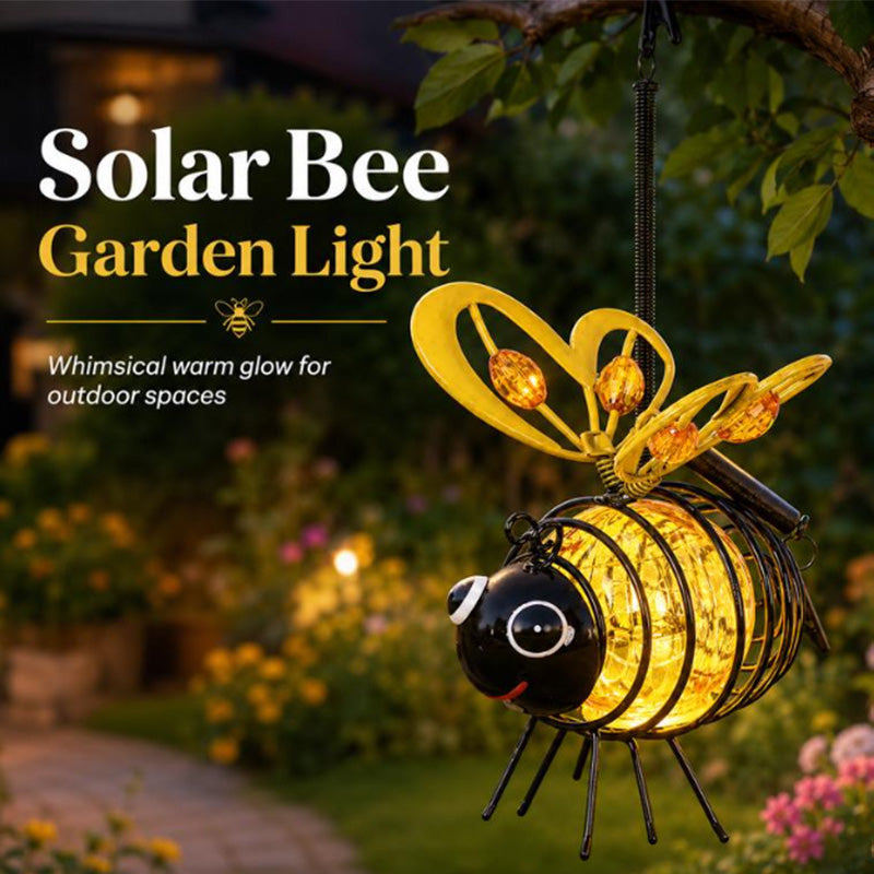 🐝Last Day 75% OFF🔥 Hanging Solar Bee Light – Warm Amber Glow, Flicker-Free, Perfect for Garden Parties, Camping, or Kids’ Rooms – Spread Joy Day and Night 🌞🌜