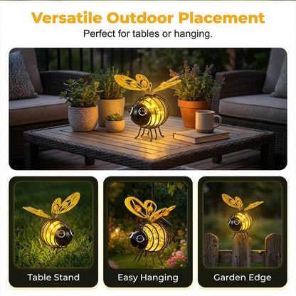 🐝Last Day 75% OFF🔥 Hanging Solar Bee Light – Warm Amber Glow, Flicker-Free, Perfect for Garden Parties, Camping, or Kids’ Rooms – Spread Joy Day and Night 🌞🌜