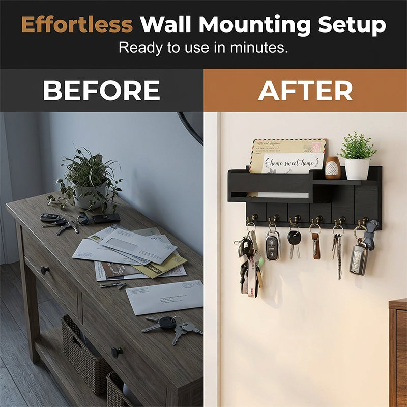 🔥2026 Sale — Over 25 700 Sold!🎉Wall‑Mounted Mail & Key Holder (Copy)