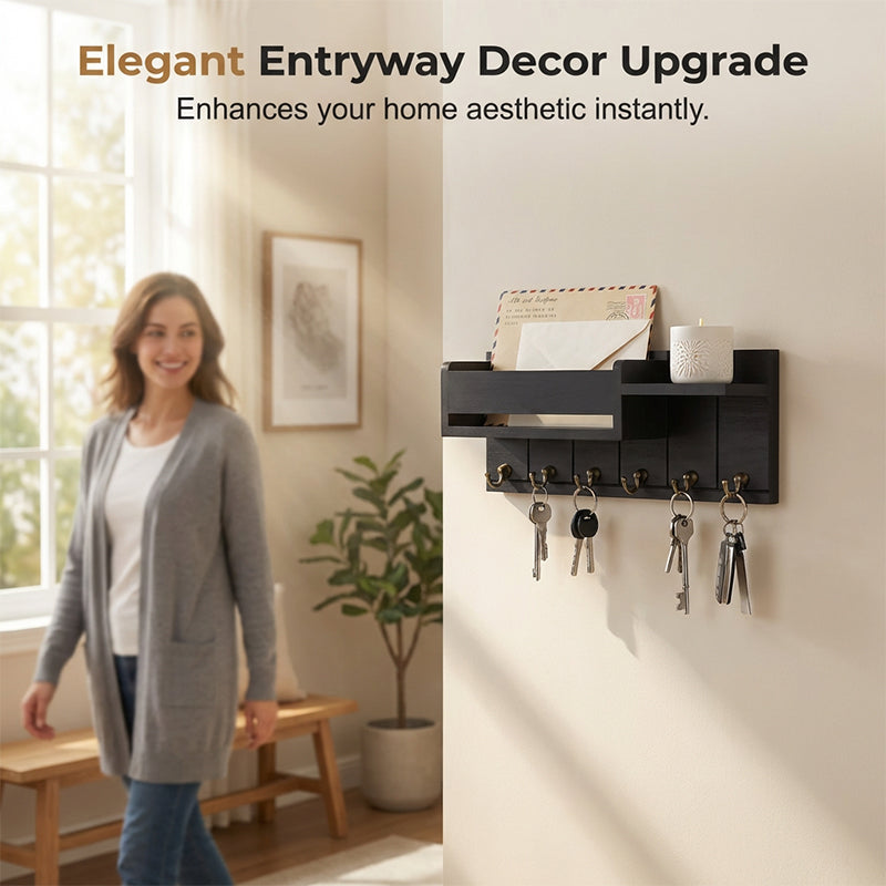 🏡2026 Sale🧡— Over 25 700 Sold! Wall‑Mounted Mail & Key Holder